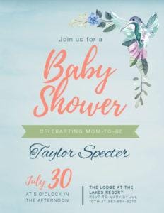 invitation template baby shower